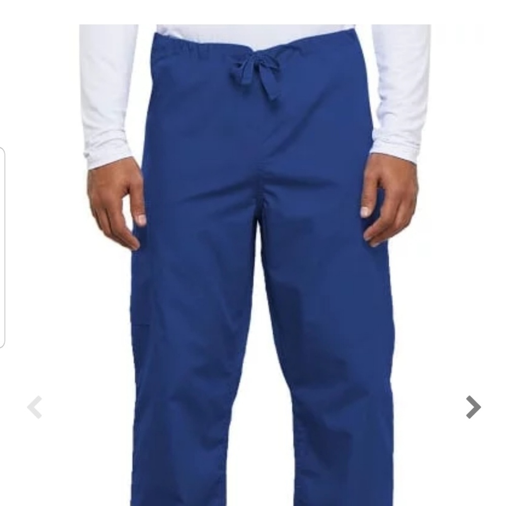 Unisex Drawstring with Cargo Pocket Scrub pants